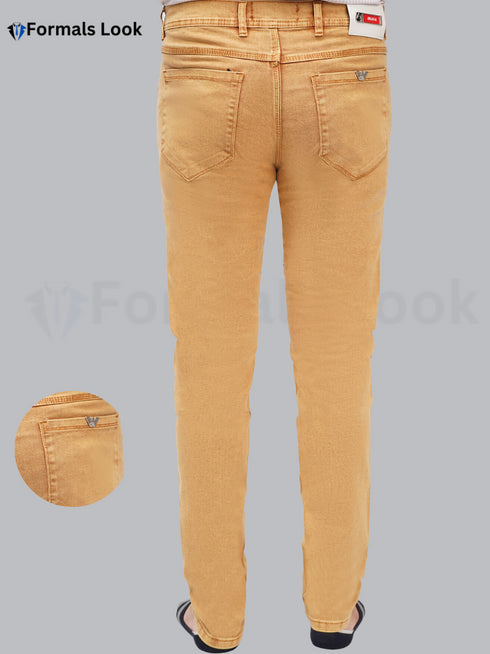 Camel Color Imported Stuff Ultra Stretch Jeans Pant